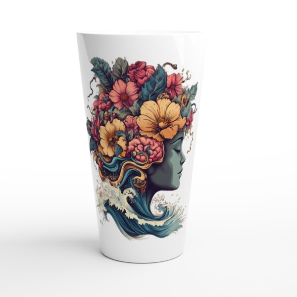 Blooming Mind: Growth & Peace Latte 17oz Ceramic Mug | N-96 Brand