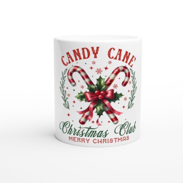 Candy Cane Christmas Club 11oz Ceramic Mug | N-96 Brand